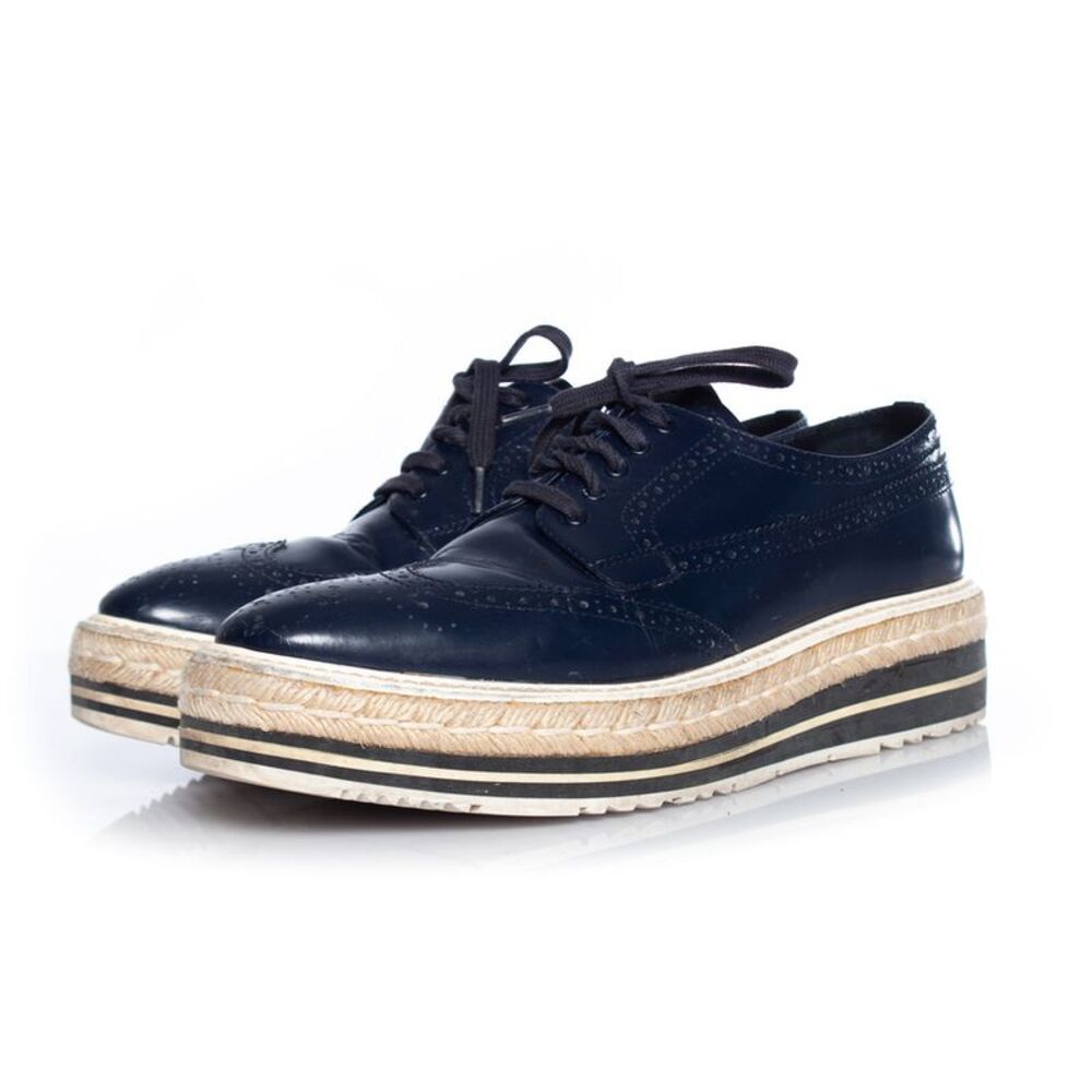 Prada Platform Broque Sneakers - image 1